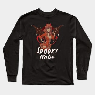 Devil Baby Spooky Babe Long Sleeve T-Shirt